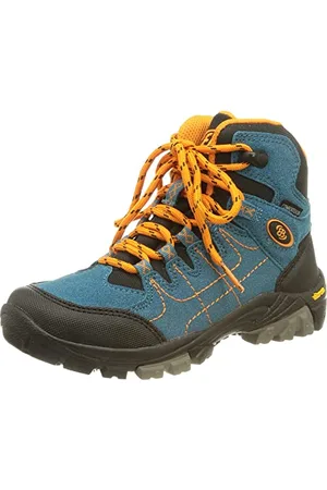 BRUTTING Mount Shasta Kids Hi Cross Country buty do biegania, benzynowe/czarne/pomarańczowe, 10 UK dziecko