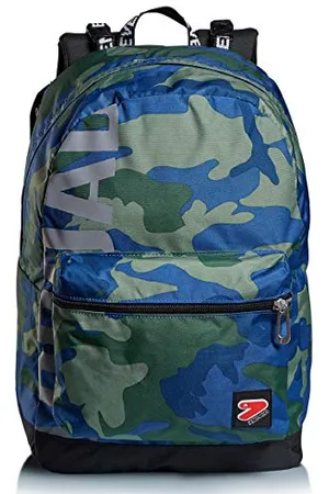 7 for all Mankind Zaino - The Double Camouflage, /Blu - 2In1 Zaino Reversibile Blu - Cuffie Stereo Incluse