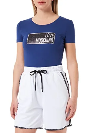 Moschino Szorty damskie z bawełny technicznej, , 42