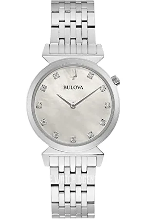 BULOVA Unisex analogowy zegarek kwarcowy z bransoletką ze stali szlachetnej 96P216
