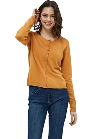 Minus Sweter damski New Laura Cardigan, Apricot Tan Melange, XL