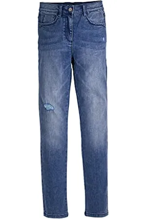 QS by s.Oliver Junior dziewczęce 401.10.109.26.180.2103641 dżinsy, niebieski rozciągliwy denim (55Z4), 170 slim, , 170 cm