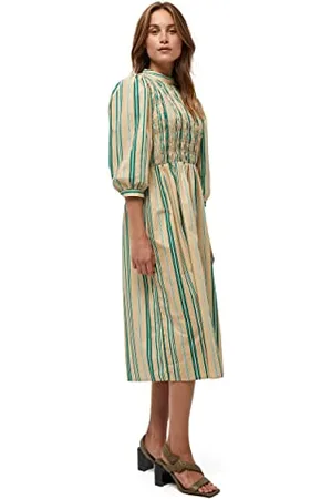 Minus Sukienka damska w stylu casual, zielony, 36 PL