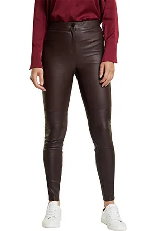 ESPRIT Collection Spodnie damskie, 600/bordowy czerwony, 40 PL