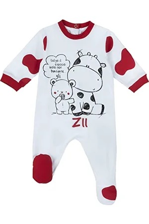 chicco Unisex Baby Tutina Con apertura sul patello piżamaset, , 0 MESI
