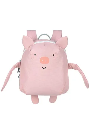 LÄSSIG LÄSSIG Plecak dziecięcy do przedszkola z pasem piersiowym od 3 lat, plecak About Friends, , 28 cm, Bo Pig