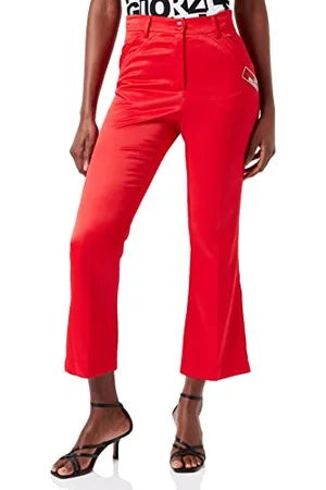 Moschino Damskie spodnie Midi Flare Casual, , 46