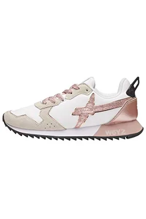 W6YZ Sneakersy Jet-W z tkaniny technicznej i skóry welurowej w kolorze białym, , 35 EU