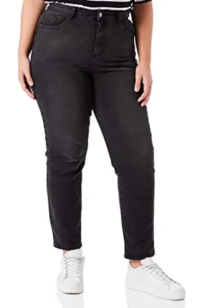 VILA Vimommie Dl Hw Mom Blk-Noos dżinsy damskie, , 36W / 32L