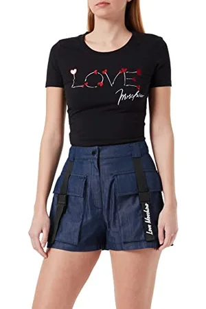 Moschino Damskie szorty Indigo Casual, , 48