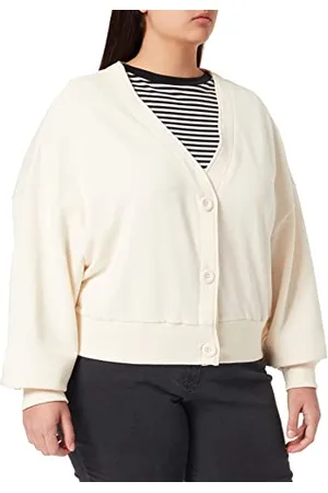 Urban classics Damska kurtka z dzianiny dla kobiet Organic Oversized Short Terry Cardigan, , XL