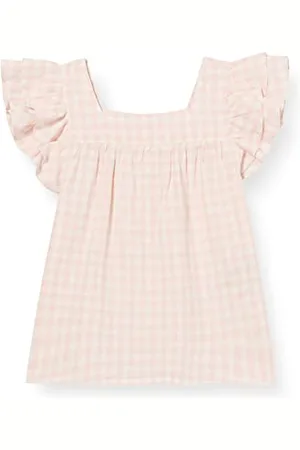 Scotch&Soda R´Belle Yarn-Dyed Check Ruffled Top Bluse, , 6