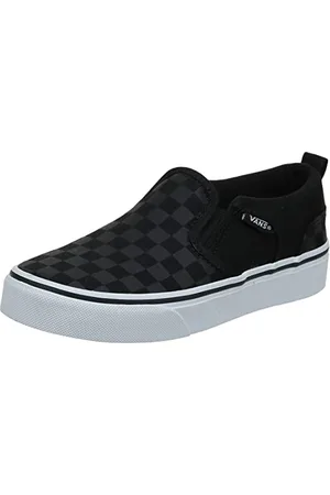 Vans Dziecięce Asher, Sneakersy, Checker Black, 34 EU
