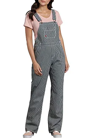 Dickies Damskie ogrodniczki w swobodnym stylu z prostymi nogawkami, , L