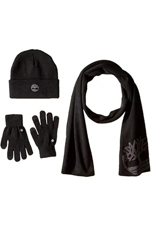 Timberland Damen Doppelschichtiger Schal, Mütze und Handschuh Beanie, , Rozmiar uniwersalny