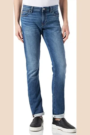 Armani Exchange Męskie skinny, pięć kieszeni, tylne logo dżinsy, indygo denim, 28
