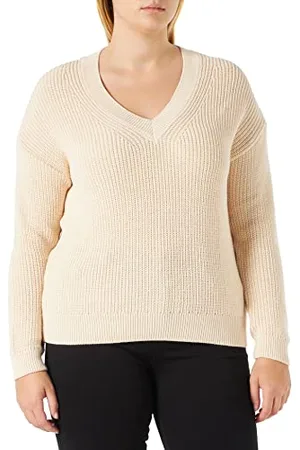 Mavi Sweter damski z dekoltem w serek, , L