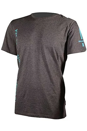 BEUCHAT Unisex Tee To Enjoy And Protect The Sea- Titanium/Bleu Atoll das Meer-Tshirt przyjemność i ochrona tytanowo-szary