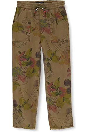 Desigual Dziewczęce Mickey Camo Flower Casual Pants, , 3-4 Lata