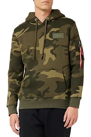Alpha Industries Back Print Hoody Camo Bluza z kapturem dla mężczyzn