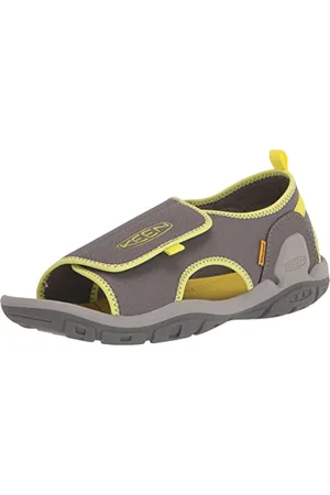 Keen Unisex dziecięce Knotch River sandały z otwartymi palcami, Szary - - 31 EU
