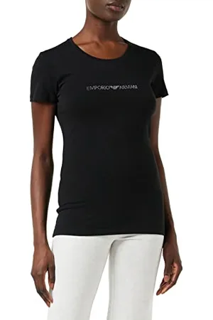 Emporio Armani Damska koszulka z bawełny iconic, , XS