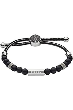 Diesel DX1151040 Bransoletka, 16,5 cm - 25 cm, Czarny/Srebrny