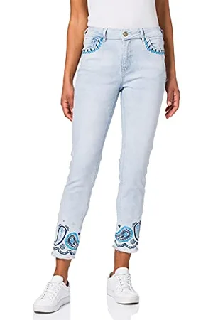 Desigual Denim_Ankle Paisl Spodnie damskie na co dzień, , 25
