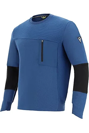 macron Męska bluza Athleisure Scc Dubai Light Strtch SwtShrt Blue Avio/Blk Man, M, , M