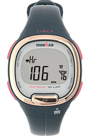 Timex Zegarek damski cyfrowy Ironman 33mm z monitorem pracy serca TW5M48200