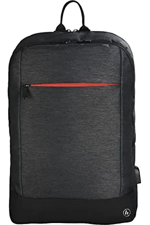 hama Plecak do laptopa 15,6 cali Manchester z gniazdem USB (dwie przednie kieszenie, wygodny uchwyt, zamek błyskawiczny, 15l, poliester, 30 x 8 x 45 cm)