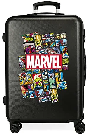 Marvel Comic czarna średnia twarda walizka 68 cm