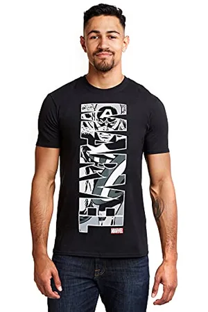 Marvel Męska koszulka Kapitan Ameryka Vertical, , XL