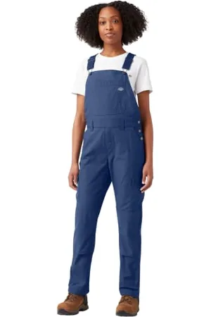 Dickies Kombinezony dla kobiet, spłukane kombinezony na szelkach, krój Boyfriend Fit, , XL