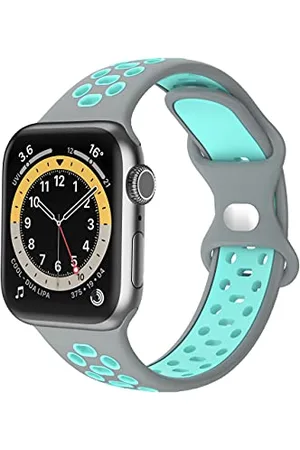 VIGTMO Kompatybilny z Apple Watch Paskiem, kompatybilny z iWatch, kompatybilny z Apple Watch SE i Apple Watch SE 7 6 5 4 3 2 1, 38 mm/40 mm/41 mm (popiół błękitny