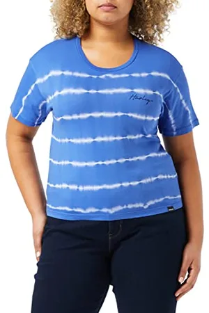Hurley Damska koszulka W Oceancare Palm Stripes Ss Tee, , L