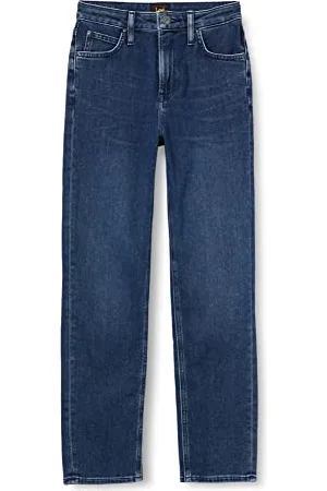 Kings of Indigo Dżinsy damskie Yama Straight, Niebieski (Xavier Blue Worn 4054), (Producent rozmiar: 28-34)