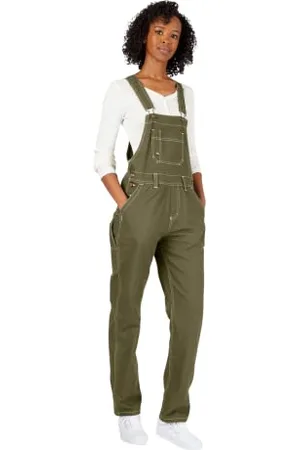 Dickies Kombinezony dla kobiet, spłukane kombinezony na szelkach, krój Boyfriend Fit