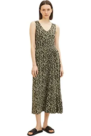 TOM TAILOR Damski Sukienka maxi z marszczeniem 1031699, , 38