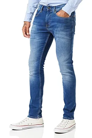 Tommy Hilfiger Tommy Hilfiger Męskie Austin Slim Tapered Jeans Stretch, Wilson Mid Blue Stretch, 36W/30L