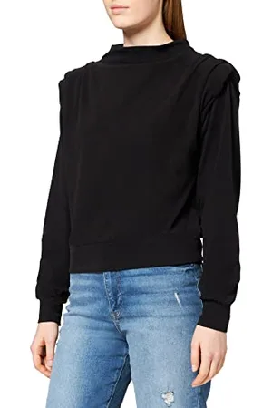 NA-KD Pleated Detail Sweater Kobiety Kombinezon, Bianco Sporco, 3XL