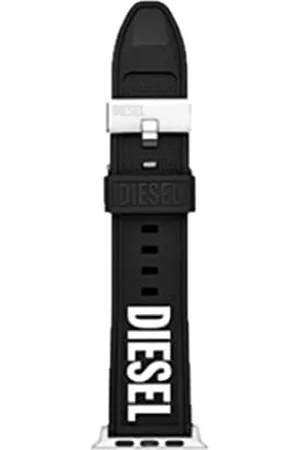 Diesel Męska czarna opaska silikonowa do Apple Watch®, DSS0011