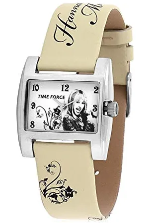 TIME FORCE Chłopcy analogowy zegarek kwarcowy ze skórzanym paskiem HM1008