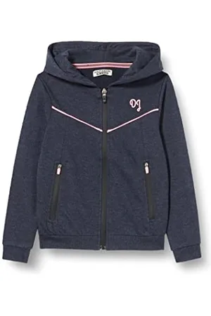 DJ Dutchjeans Dziewczęca bluza dresowa Blue Melee Pullunder, , 14 Lata