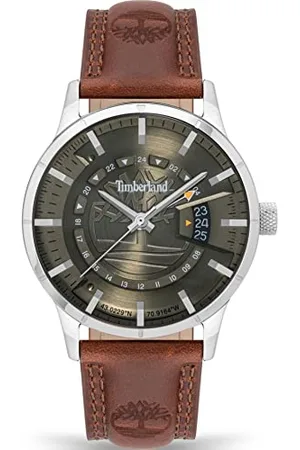 Timberland Męski analogowy zegarek kwarcowy ze skórzaną bransoletką TDWGB2201502