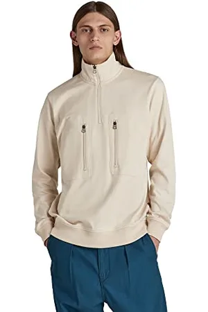 G-Star RAW Męski T-shirt Tweeter Half Zip Ls, , XS