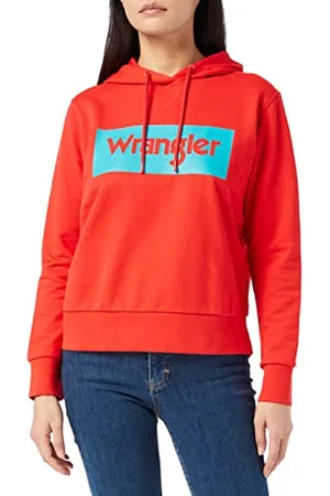 Wrangler Damska bluza z kapturem z logo