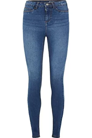 Noisy May Nos De Kobiety Nmcallie Hw Dżinsy Skinny, Niebieski, 34
