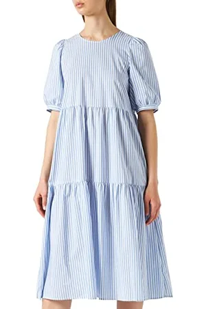 ONLY Damska sukienka midi z rękawami 2/4, , XS
