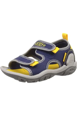 Keen Sandały dziecięce Knotch Creek Open Toe, Niebieski Niebieski Depths Żółty, 31 EU